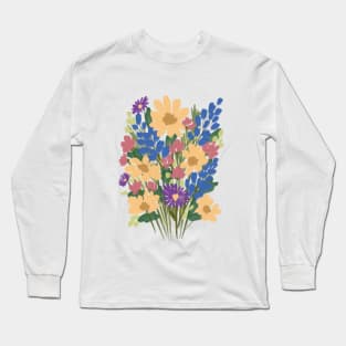 Colorful Wild Flowers 3 Long Sleeve T-Shirt